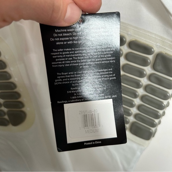 New Rawlings Men’s Basketball Football Protective Wear Tank Top Med White BNWT - Picture 3 of 5